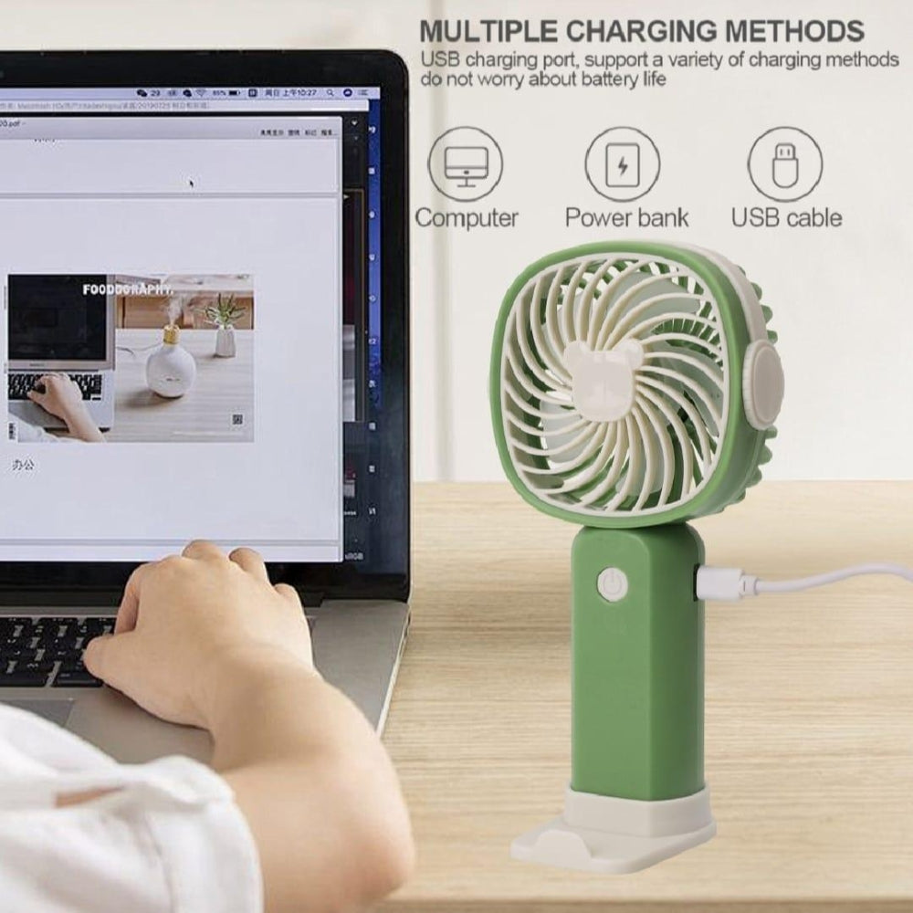 2-in-1 Mini USB Fan & Phone Stand