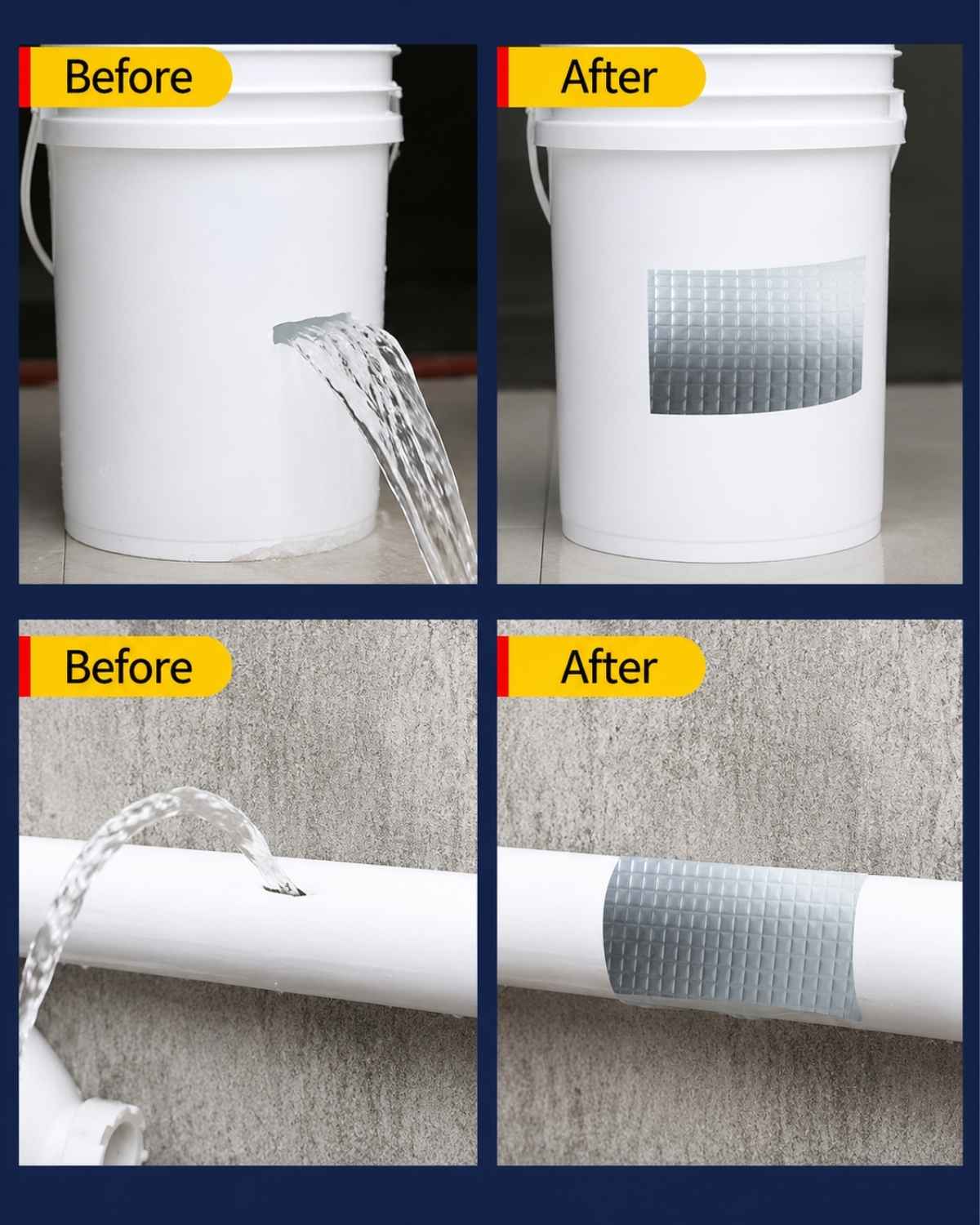 Heavy Duty Aluminum Foil Waterproof Repair Tape 2" – Leak Seal Tape