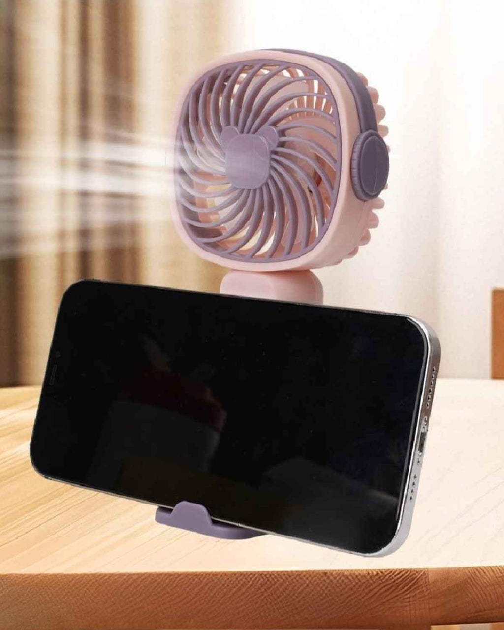 2-in-1 Mini USB Fan & Phone Stand